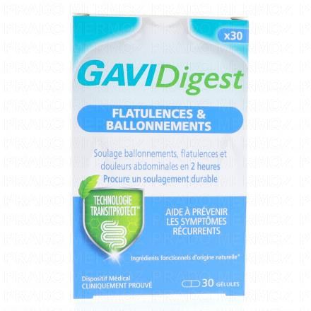 GAVIDIGEST Flatulences et ballonnements (x30 gélules)