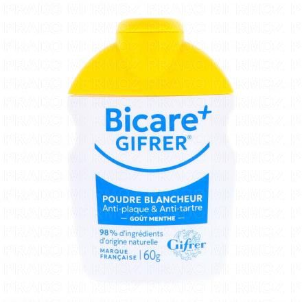 GIFRER Bicare plus dentifrice poudre double action flacon 60g