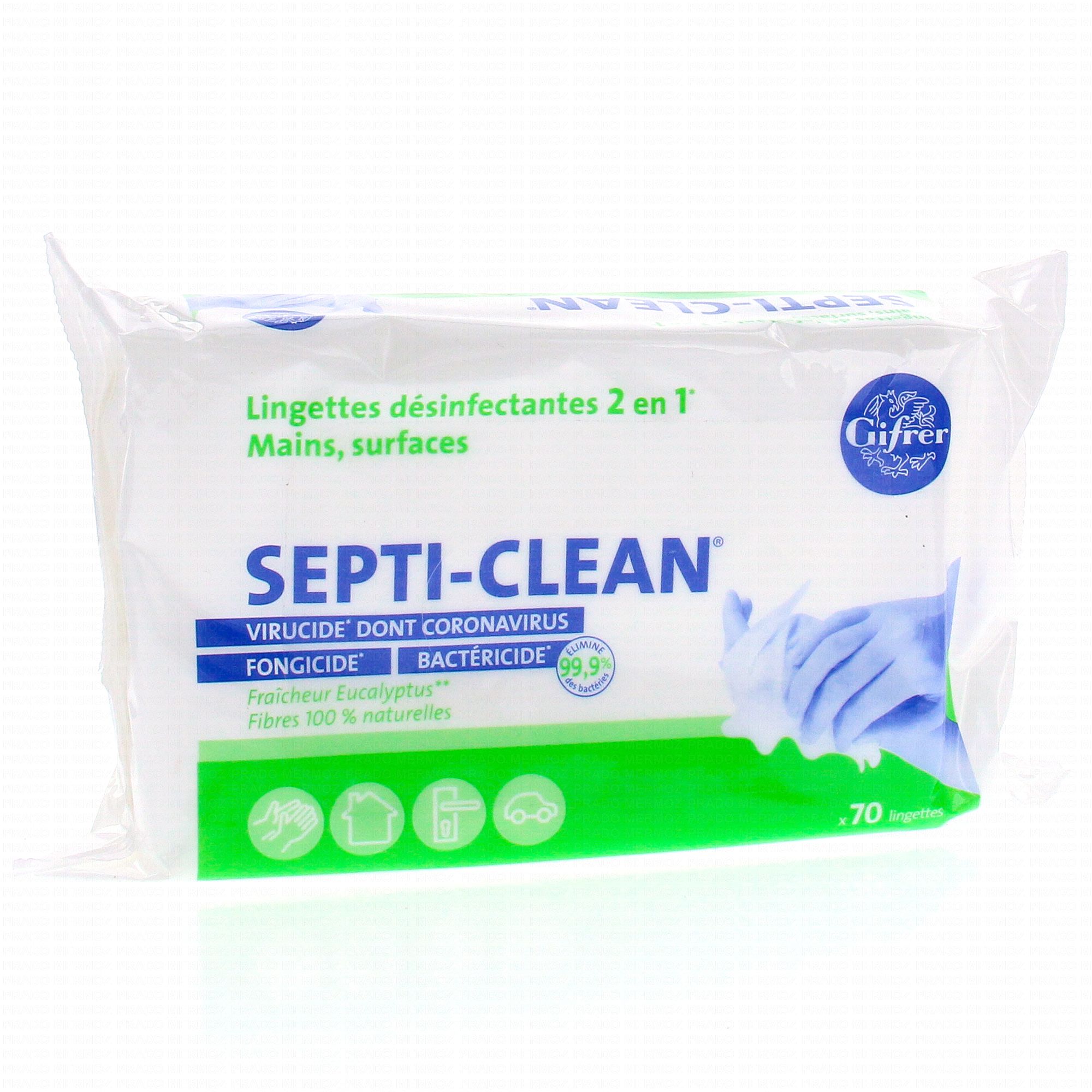 Lingettes Désinfectantes 24h Frais