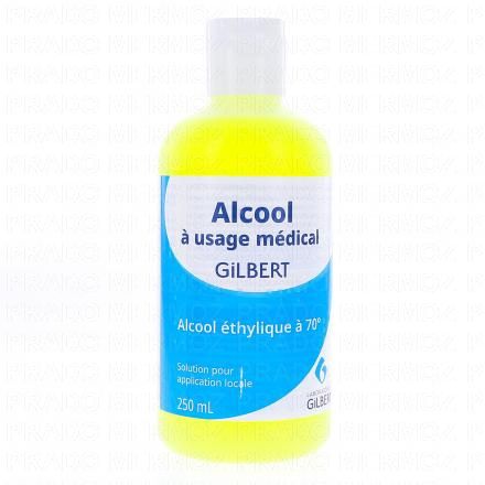 GILBERT Alcool à usage médical 70° (250ml)