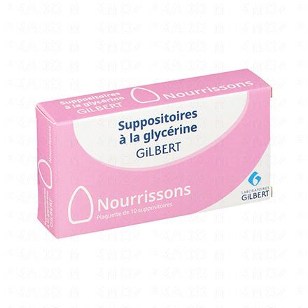 GILBERT Suppositoires à la glycérine nourrissons boîte de 10
