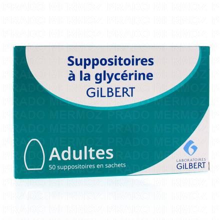 SUPPOSITOIRES à la GLYCERINE Adultes GILBERT (boite de 50)