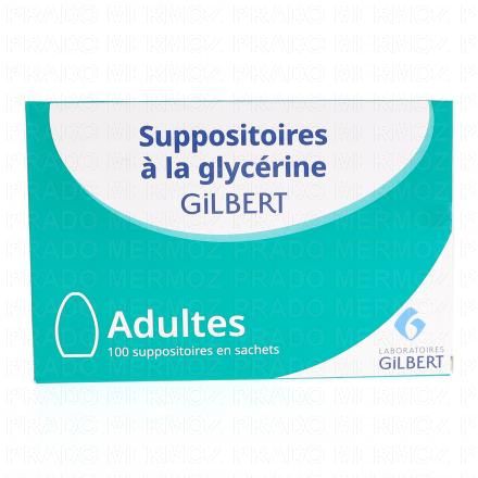 SUPPOSITOIRES à la GLYCERINE Adultes GILBERT (boîte de 100)