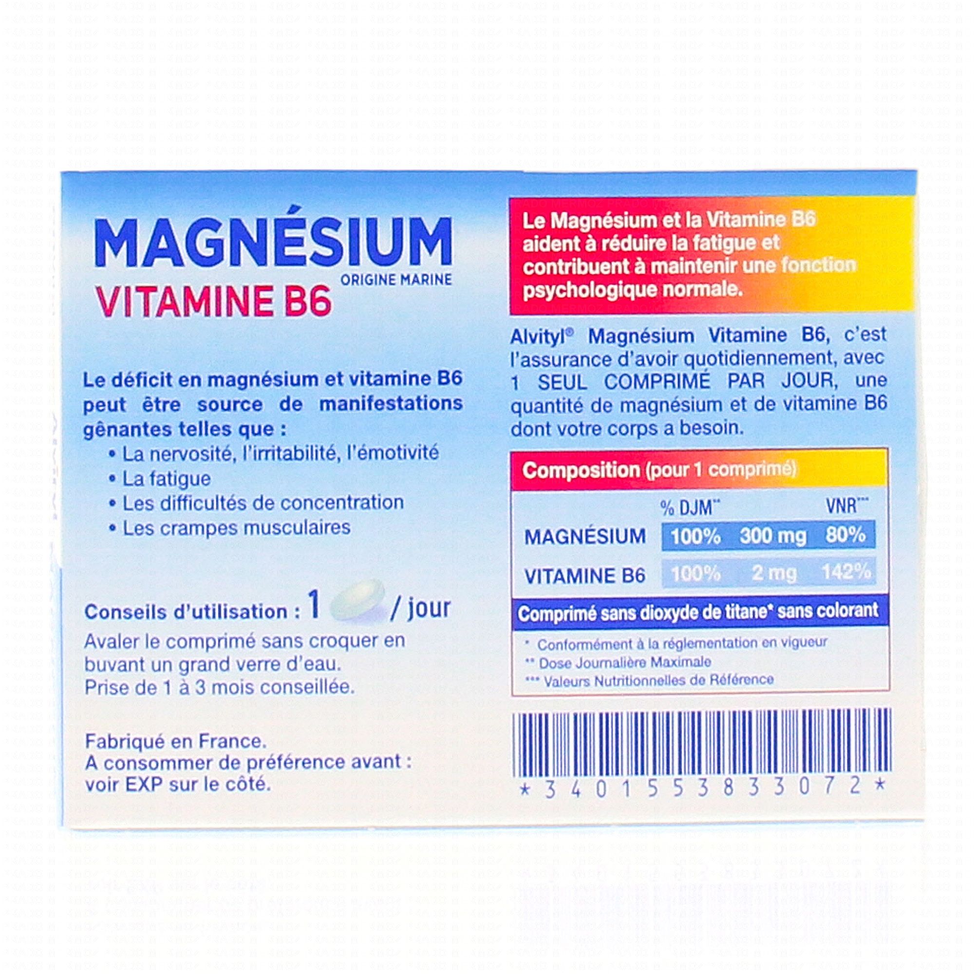 Teleurgesteld Stad bloem roman ALVITYL Stress & Sommeil - Magnésium vitamine B6 45 comprimés - Pharmacie  en ligne Prado Mermoz