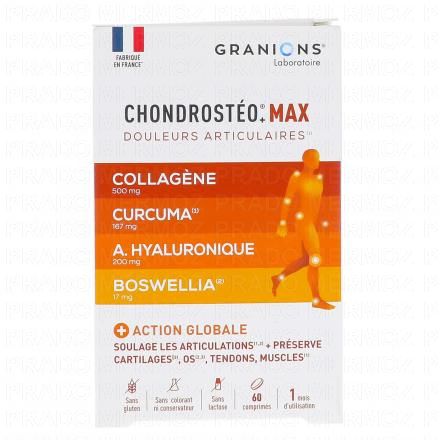 CHONDROSTEO+ Max Douleurs Articulaires x60 comprim&eacute;s