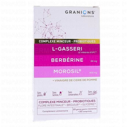 GRANIONS Complexe Minceur - Probiotiques x20 Comprim&eacute;s + 20 G&eacute;lules