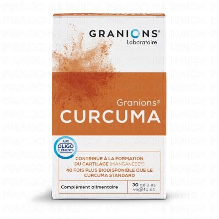 GRANIONS Les essentiels - Curcuma g&eacute;lules v&eacute;g&eacute;tales x 30