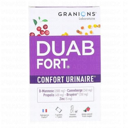 DUAB Fort confort urinaire 7 sachets GRANIONS
