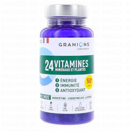 GRANIONS Immunité & Energie - 24 Vitamines Minéraux et Plantes 90 comprimés