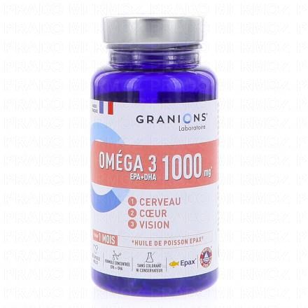GRANIONS Om&eacute;ga 3 1000mg Cerveau Coeur & Vision x60 capsules