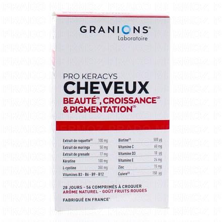 GRANIONS Pro Keracys Cheveux x56 Comprim&eacute;s &agrave; Croquer