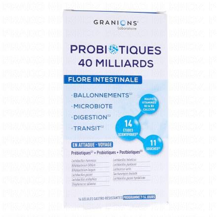 GRANIONS Probiotiques - Flore Intestinale (14 gélules)
