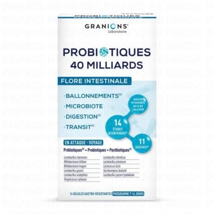 GRANIONS Probiotiques - Flore Intestinale (14 gélules)