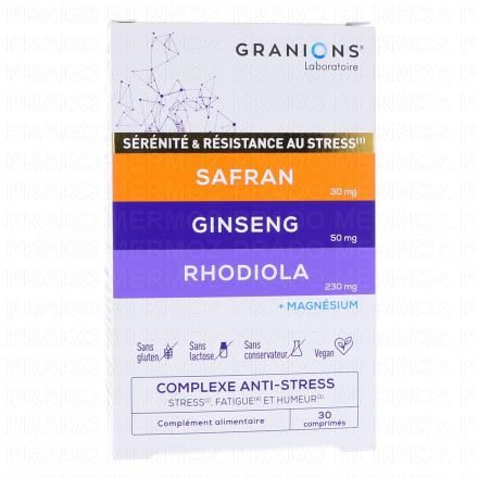 GRANIONS Sérénité & Résistance au Stress 30 comprimés