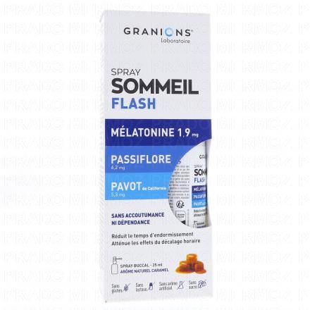 GRANIONS Sommeil Flash Spray Buccal Go&ucirc;t Caramel 25 ml