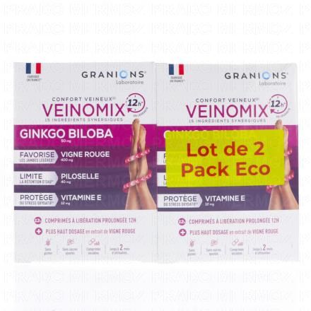 GRANIONS Veinomix (lot de 2 boîtes de 60 comprimés)