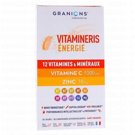 GRANIONS Vitamineris Energie 1000mg 30 comprim&eacute;s effervescents