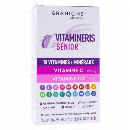 GRANIONS Vitamineris Senior 1000mg 30 comprim&eacute;s effervescents