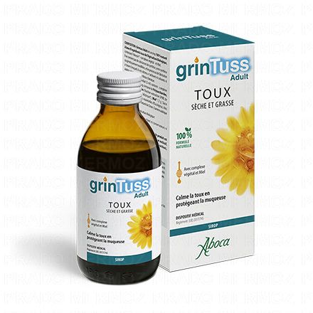 ABOCA Grintuss Sirop adulte toux sèche à grasse 180g