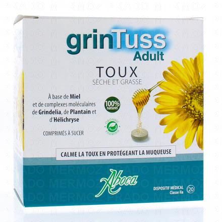 ABOCA Grintuss - Toux sèche et grasse adulte x20 comprimés
