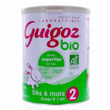 GUIGOZ Bio Lait de suite 2&egrave;me &acirc;ge 800g
