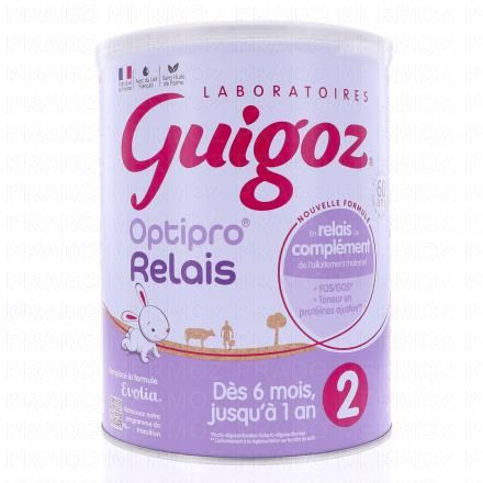 GUIGOZ Optipro Relais Lait de suite 2&egrave;me &acirc;ge 800g