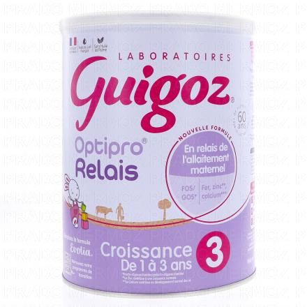 GUIGOZ Optipro Relais Lait de Croissance 3&egrave;me &acirc;ge 800g