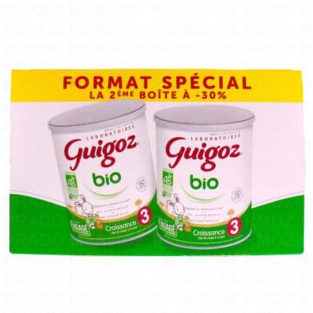 GUIGOZ Bio Lait de Croissance 3eme &acirc;ge (2x800g)