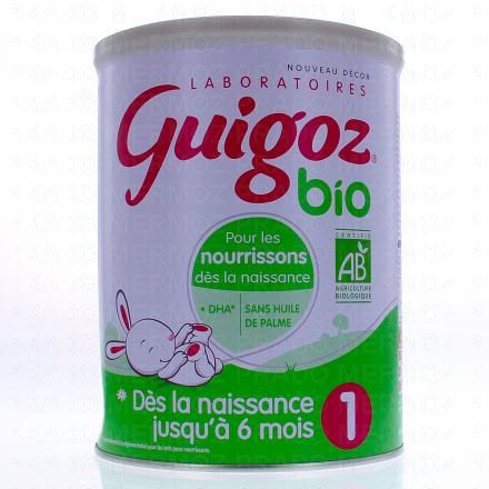 GUIGOZ Bio Lait infantile 1er &acirc;ge 800g