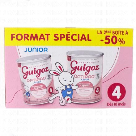 GUIGOZ Optipro Junior Lait 4&egrave;me &acirc;ge (lot 2 x 900g)