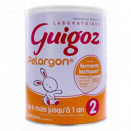 GUIGOZ Pelargon Lait de suite 2&egrave;me &acirc;ge 800g