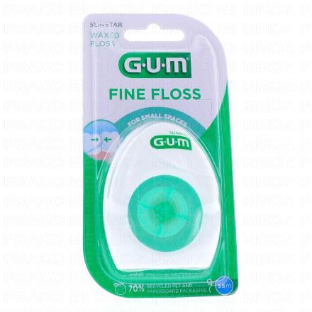 GUM Fine floss fil dentaire cir&eacute; fin n&deg;1555 55 m