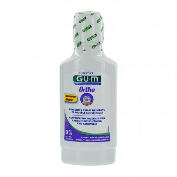 GUM Ortho bain de bouche anti-plaque flacon 300ml