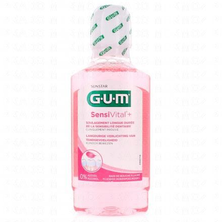 GUM SensiVital+ Bain de bouche fluoré dents sensibles 300ml