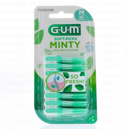 GUM Soft-Picks Comfort Flex b&acirc;tonnet interdentaire M&eacute;dium (x80)
