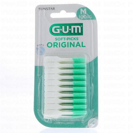 GUM Soft picks original b&acirc;tonnet interdentaire Medium (x100)