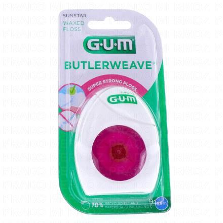 GUM n&deg;1155 Butlerweave fil dentaire cir&eacute;