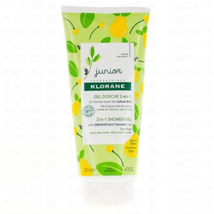 KLORANE Petit Junior gel douche corps et cheveux parfum poire (tube de 200 ml)