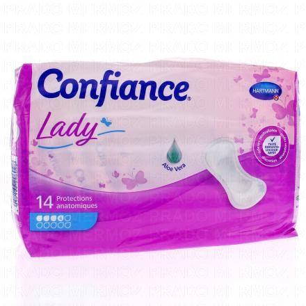 HARTMANN Confiance Lady Protection hygi&eacute;niques anatomiques (14 pi&egrave;ces 4 gouttes)