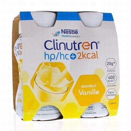 CLINUTREN HP/HC+ Boisson saveur vanille 4x200ml