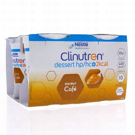 CLINUTREN HP/HC+ Dessert saveur café 4x200g