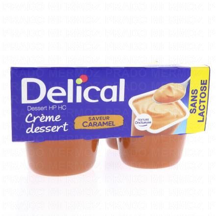 DELICAL Cr&egrave;me dessert HP/HC caramel 4x200g