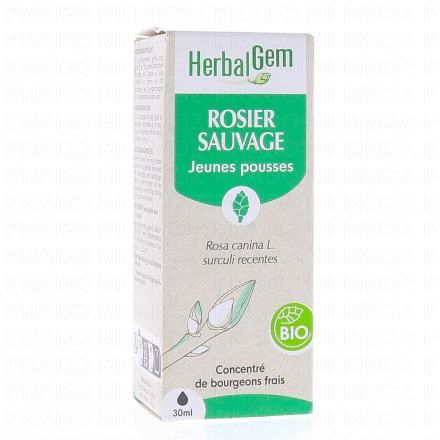 HERBALGEM Concentr&eacute; de bourgeons frais - Rosier sauvage jeunes pousses bio 30ml