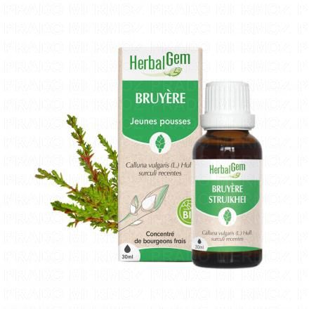 HERBALGEM Concentr&eacute; de bourgeons frais - Bruy&egrave;re bio 30ml