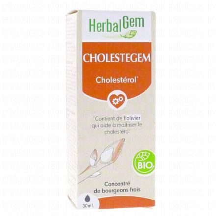 HERBALGEM Concentr&eacute; de bourgeons frais - Cholestegem Cholest&eacute;rol Bio 30ml