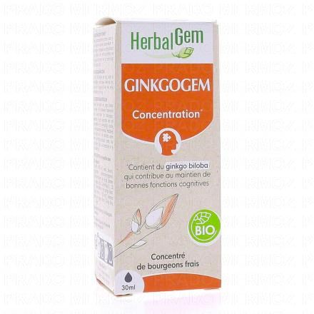 HERBALGEM Concentré de bourgeons frais - Ginkgogem concentration bio 30ml