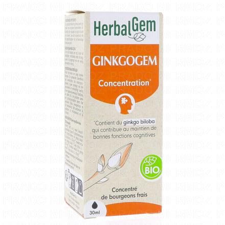 HERBALGEM Concentr&eacute; de bourgeons frais - Ginkgogem concentration bio 30ml