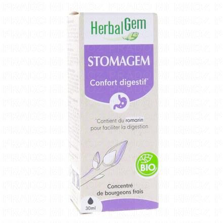 HERBALGEM Concentr&eacute; de bourgeons frais - Stomagem Confort intestinal Bio 30ml