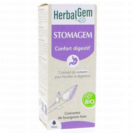 HERBALGEM Concentré de bourgeons frais - Stomagem Confort intestinal Bio 30ml