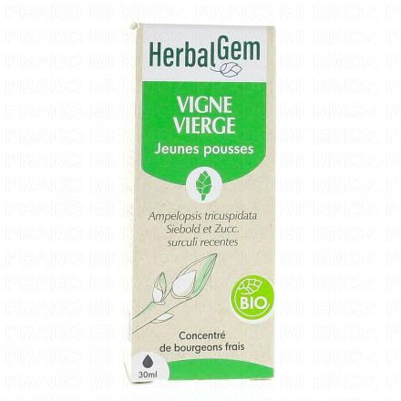 HERBALGEM Concentr&eacute; de bourgeons frais - Vigne Vierge jeunes pousses bio 30ml